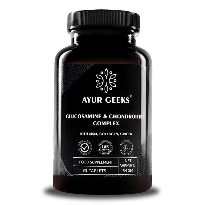 Ayurgeeks Glucosamine & Chondroitin Complex 1200mg - 90 Capsules