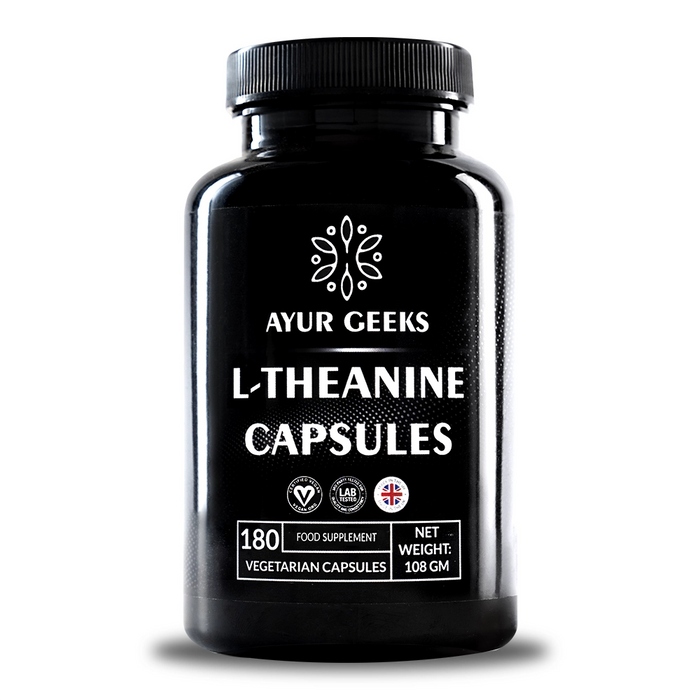 Ayurgeeks L Theanine Capsules 400mg - 180 Capsules