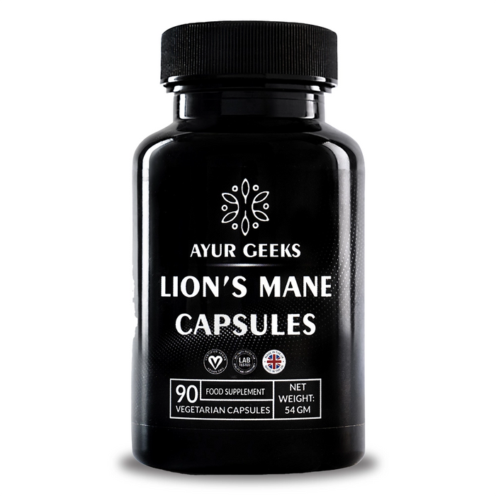 Ayurgeeks Lion's Mane 2000mg - 90 Capsules