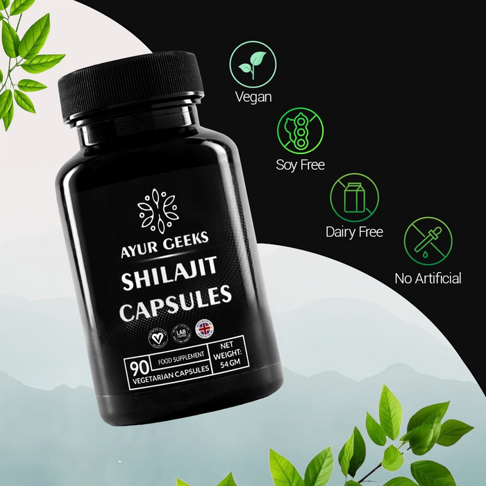 Ayurgeeks Shilajit Capsules 1000mg - 90 Capsules