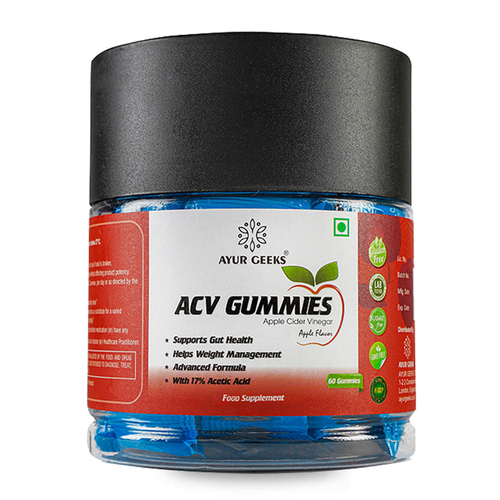 AyurGeeks ACV Gummies - Pack of 60 Gummies